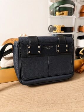 rag & bone Navy and Black Leather crossbody Bag